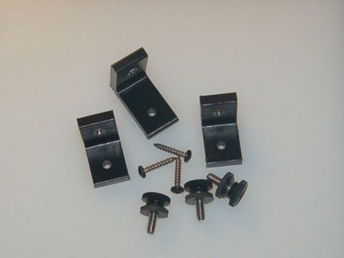 Universal fit boat console windshield 3 mount kit