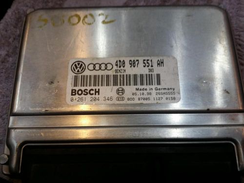 Audi audi a4 engine brain box electronic control module; 2.8l 99