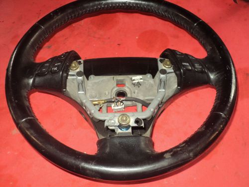 06-08 mazda 6 mazda6 steering wheel leather black audio cruise controls