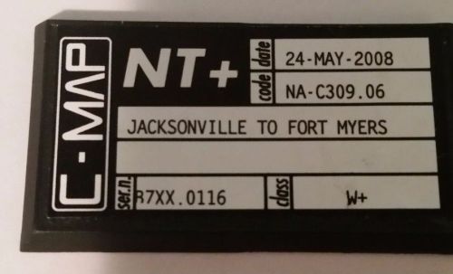 C-map nt+ marine charts jacksonville to fort myers