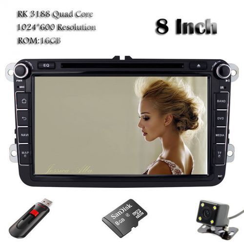 1024x600 android 4.4 quad core car dvd gps navi vw jetta passat golf polo+map
