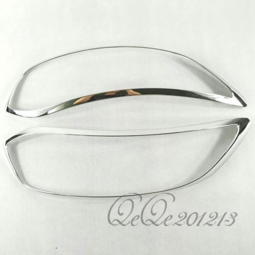For renault kadjar 2016 car abs chrome front headlight lamp cover decoration 2x