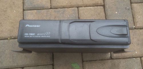 Pioneer cdx-fm687 6 disc cd disc changer player car auto used working