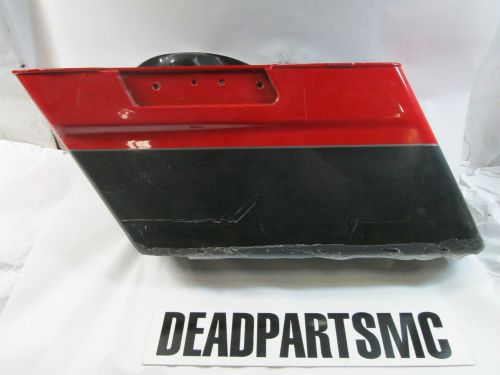 Harley left side flhtcui flhr red gray silver saddlebag luggage bag