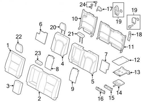 Ford oem seat back frame fl3z16613a39b image 11