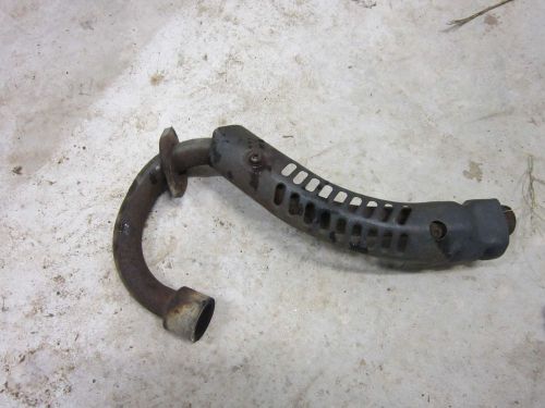 1984 honda atc200es big red exhaust head pipe &amp; heat shield