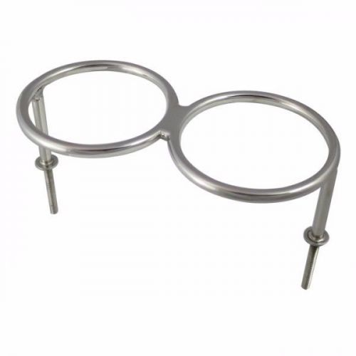 Ss studded 2 cup drink holder #56322s