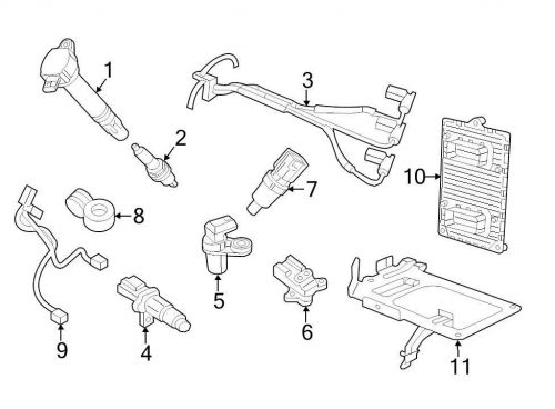 Chrysler oem dodge engine wiring harness 05148105ah image 9