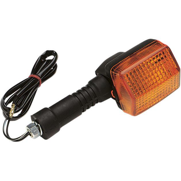 K&s dot turn signal s/f black amber rear long fits honda xr250l 1991-1996