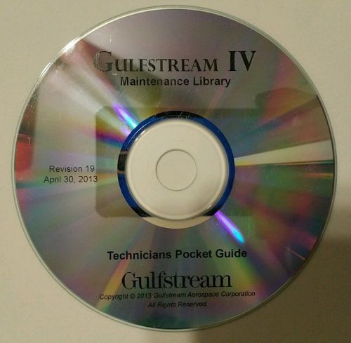 Gulfstream iv maintenance library technicians pocket guide cd