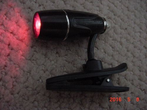Pilot red, clip-on headset headlamp headlight for vfr/ifr charts &amp; plates!!