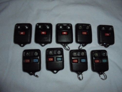 Lot of 9 ford, lincoln, mercury remote keyless entries