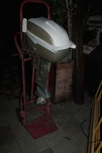 1950&#039;s johnson 18 hp outboard motor, evinrude 18 hp outboard engine 1957