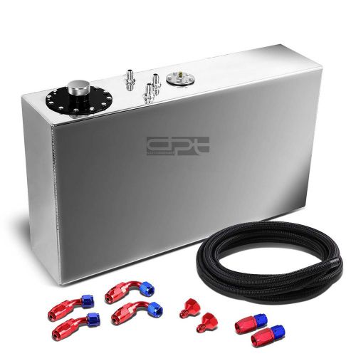 17 gallon top-feed aluminum race slim reserved tank+level sender+nylon line kit