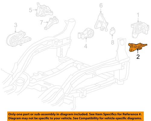 Chevrolet gm oem 11-15 cruze engine transmission mounting-mount bracket 13248477