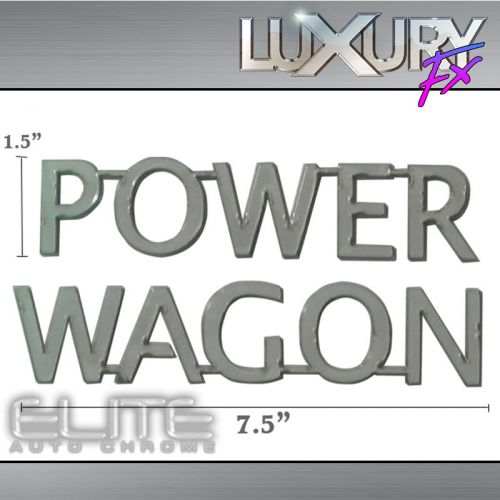 Stainless power wagon rear emblem fit for 2005-2008 dodge magnum 4d - luxfx2697
