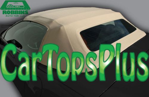 98-04 c5 corvette convertible top &amp; heated glass "robbins" lt oak twillfastcloth