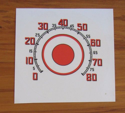 Ww2 halftrack and scout car speedometer faceplate and odometer decals