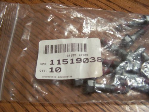 Gm 11519038 knurled head bolt / engine cylinder head bolt   new (pack of 10)