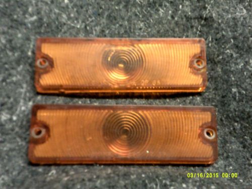 1965 chevy impala,belair,biscayne, front park lamp lenses,pair