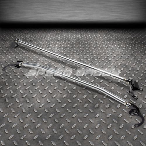 Buy ALUMINUM FRONT+REAR UPPER STRUT BAR/BRACE/ARM 8800 CIVIC/CRX EK 90
