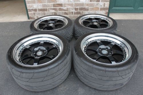 Complete set of 18" hre 546 wheels 18x9" front 18x11.5 rear toyota supra mk4