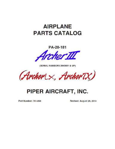 Piper parts catalog pa-28-181