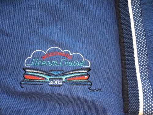 2003 woodward dream cruise women&#039;s golf shirt blue - women&#039;s size xlarge