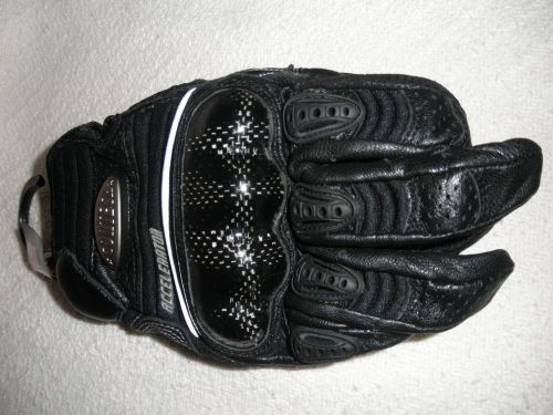 New with tags cortech black/black accelerator  motorcycle gloves xs