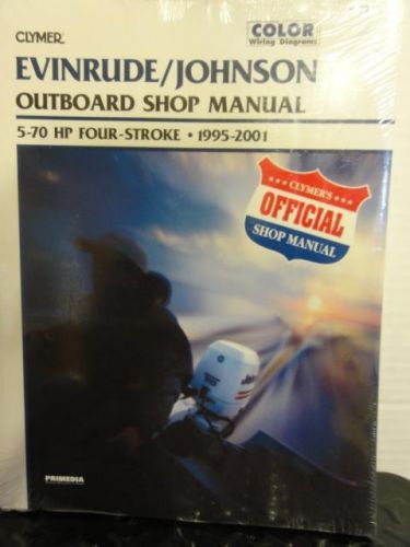 Clymer outboard shop manual for evinrude/johnson 5-70 hp 4-stroke 95'-01' ~ b753