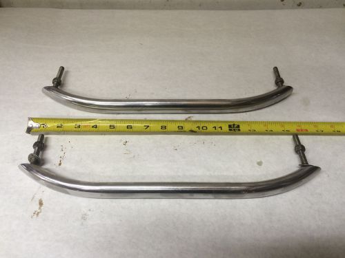 Polished stainless steel  16&#034; inch boat grab rail handle pair