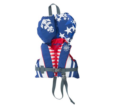 Fly racing infant vest life vest red/white/blue os