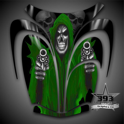 Arctic cat zr 600, 500, 800 mountain cat 00-06 graphics decal wrap reaper hood g