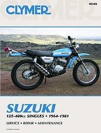 Clymer repair/service manual suzuki 125-400 ts/tc/tm/rl (m369)