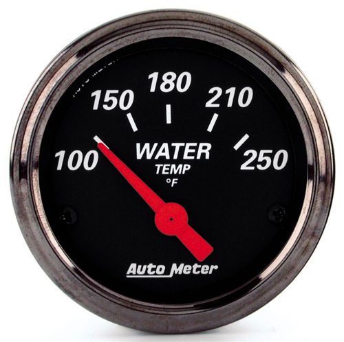 Auto meter 1437 designer black; water temperature gauge