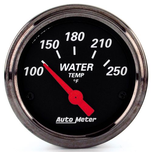 Auto meter 1437 designer black; water temperature gauge