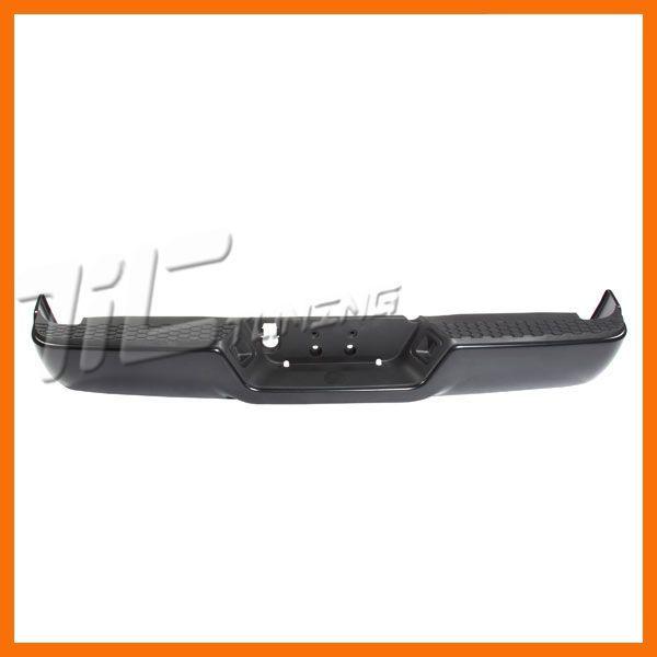 10-12 ram 2500 rear primed bumper lic lamp step pad bracket wo pdc dbl exh holes