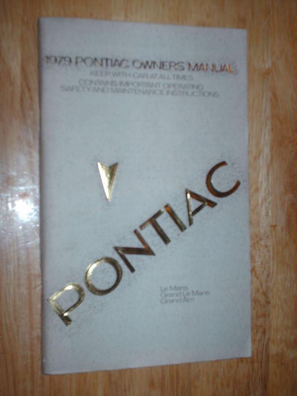 1979 pontiac lemans / grand am / owner's manual orig.!