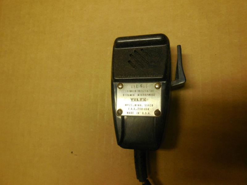 Avionics telex 66t dynamic microphone tso