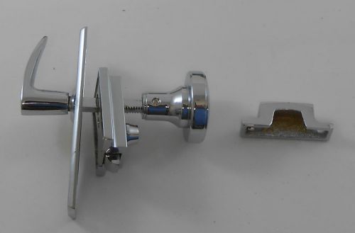 Abi 352511 privacy door latch polished chrome over brass w/ sliding lock