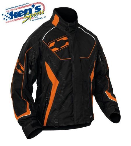 Castle x men's dark orange charge g1 winter snowmobile jacket 70-018_