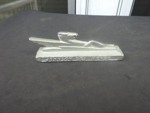 Cast iron johnson sea horse paperweight