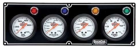 Quickcar 4 gauge panel op/wt/ot/fp 61-6721