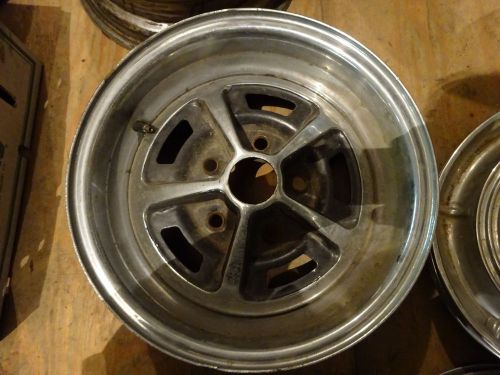 60s 70s chevy gm chevelle nova pair 14 x 6 magnum 500 chrome wheels
