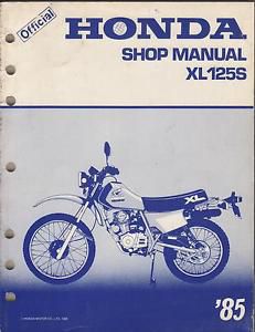 1985  honda motorcycle xl125s  shop/ service manual (132)