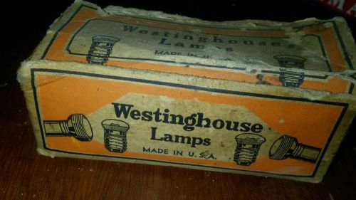 Vintage nos nib westinghouse lamps no 14  2.5  volt .30  bulbs flashlight rare