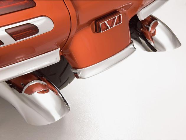 Show chrome fender trim rear 1" fits honda gl1800 gold wing 2001-2010