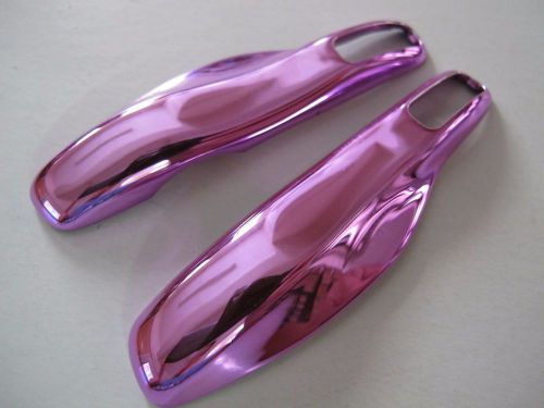 Key remote fob cover case trim replacement for porsche macan chrome purple
