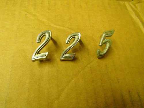 225 script emblems 1966 buick electra quarter or trunk lid 66 numbers
