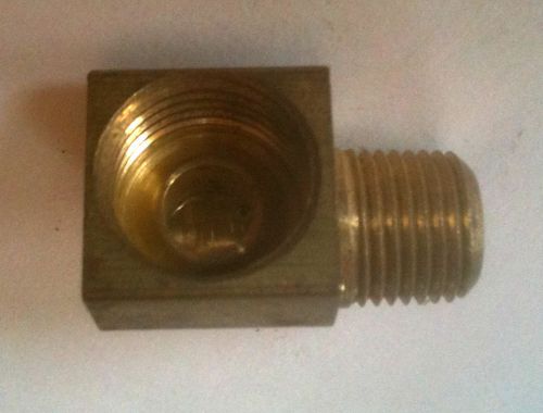 Brass 90 degree 1/4&#034; male to 5/16&#034; inverted female be250312if @ speed tech